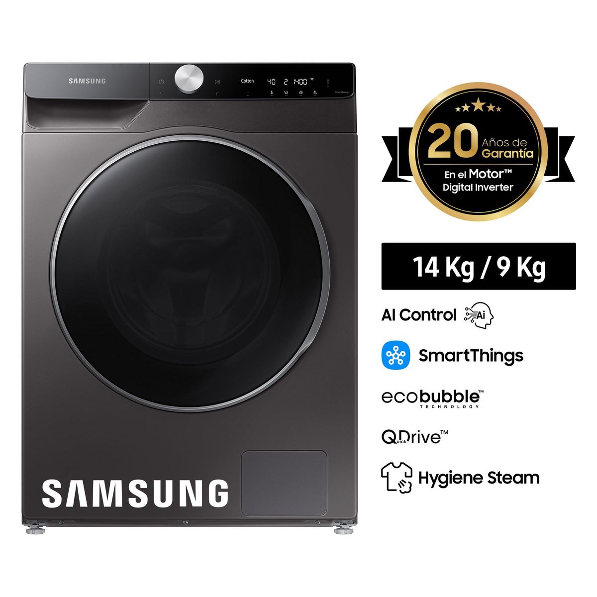 SAMSUNG - Lavaseca 14/9Kg WD14TP04DSX/PE