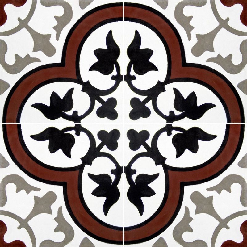  - Mosaico Empastado Amapola 20x20cm