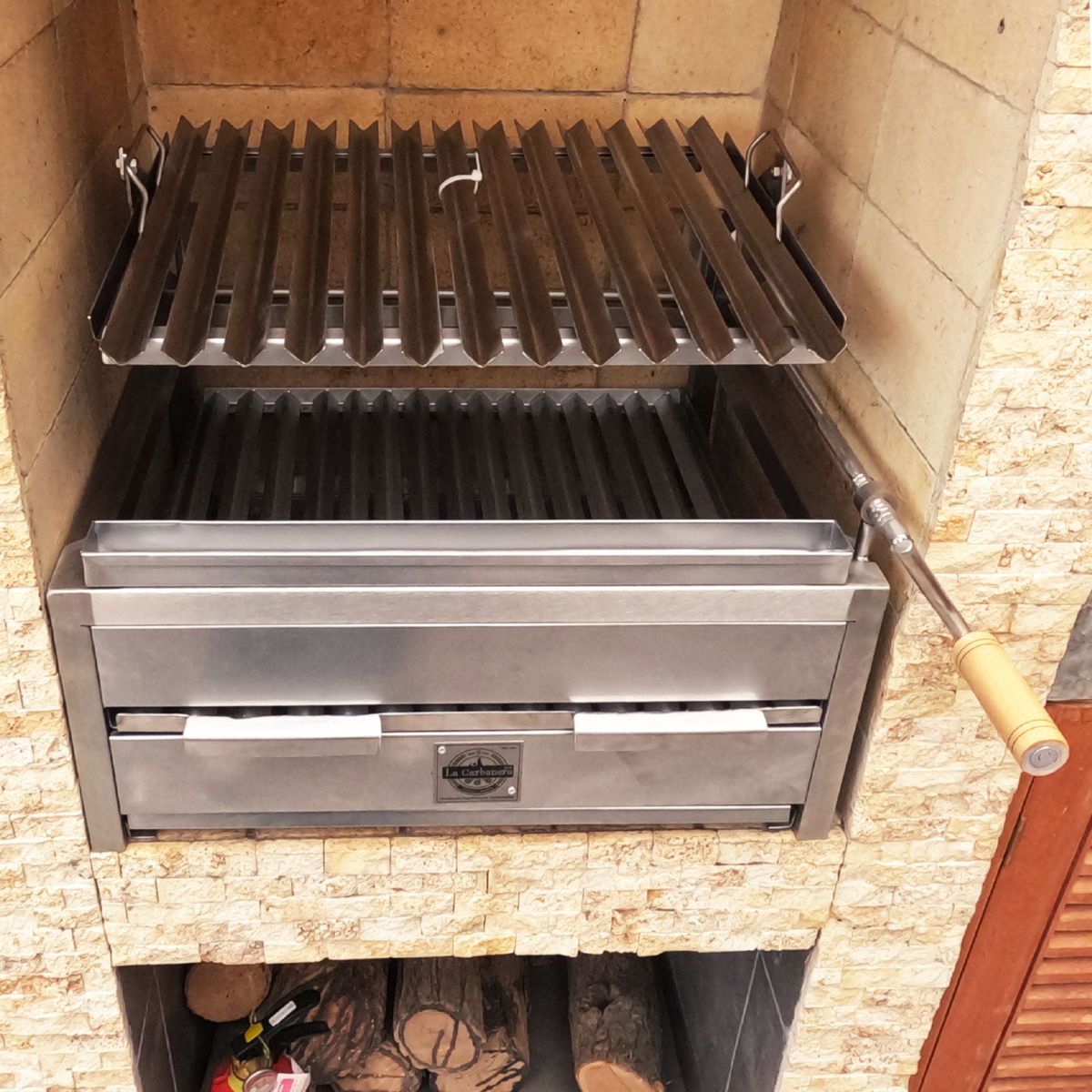  - Parrilla a Carbón La Carbonera Grill Empotrable Inox 304 80x25x50cm