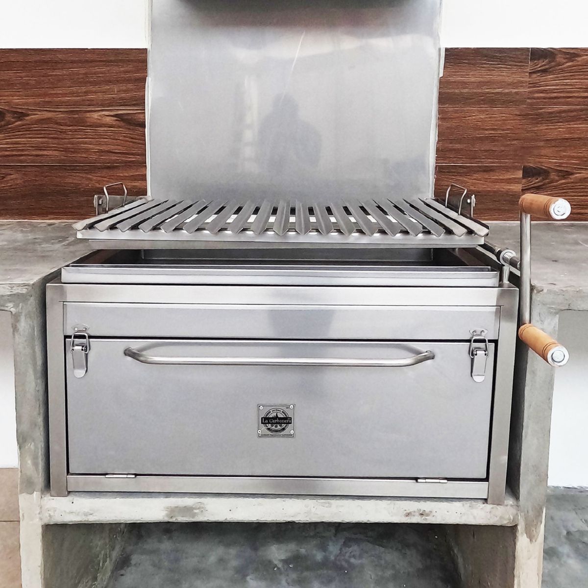  - Parrilla a Carbón La Carbonera Grill Inox 304 80x43x50cm