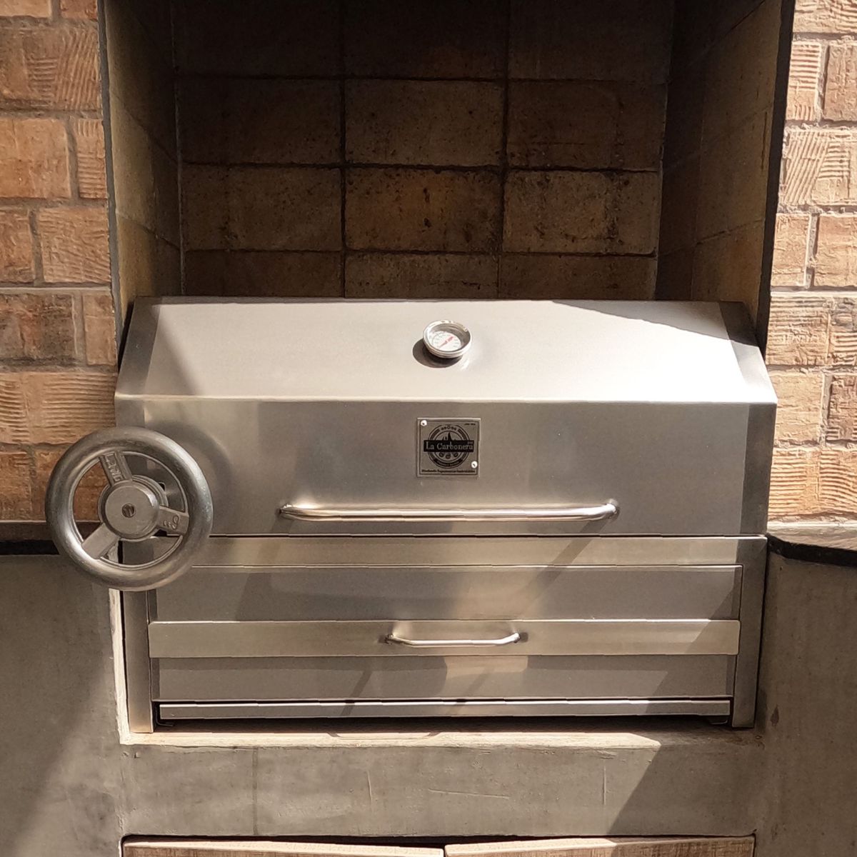  - Parrilla a Carbón La Carbonera Grill Empotrable Inox 304 80x50x50cm