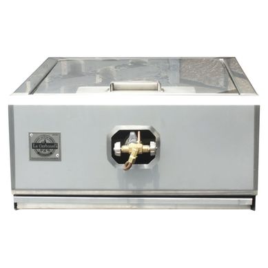 Hornilla Wok Empotrable con Tapa La Carbonera Grill Inox 304 50x25x50cm