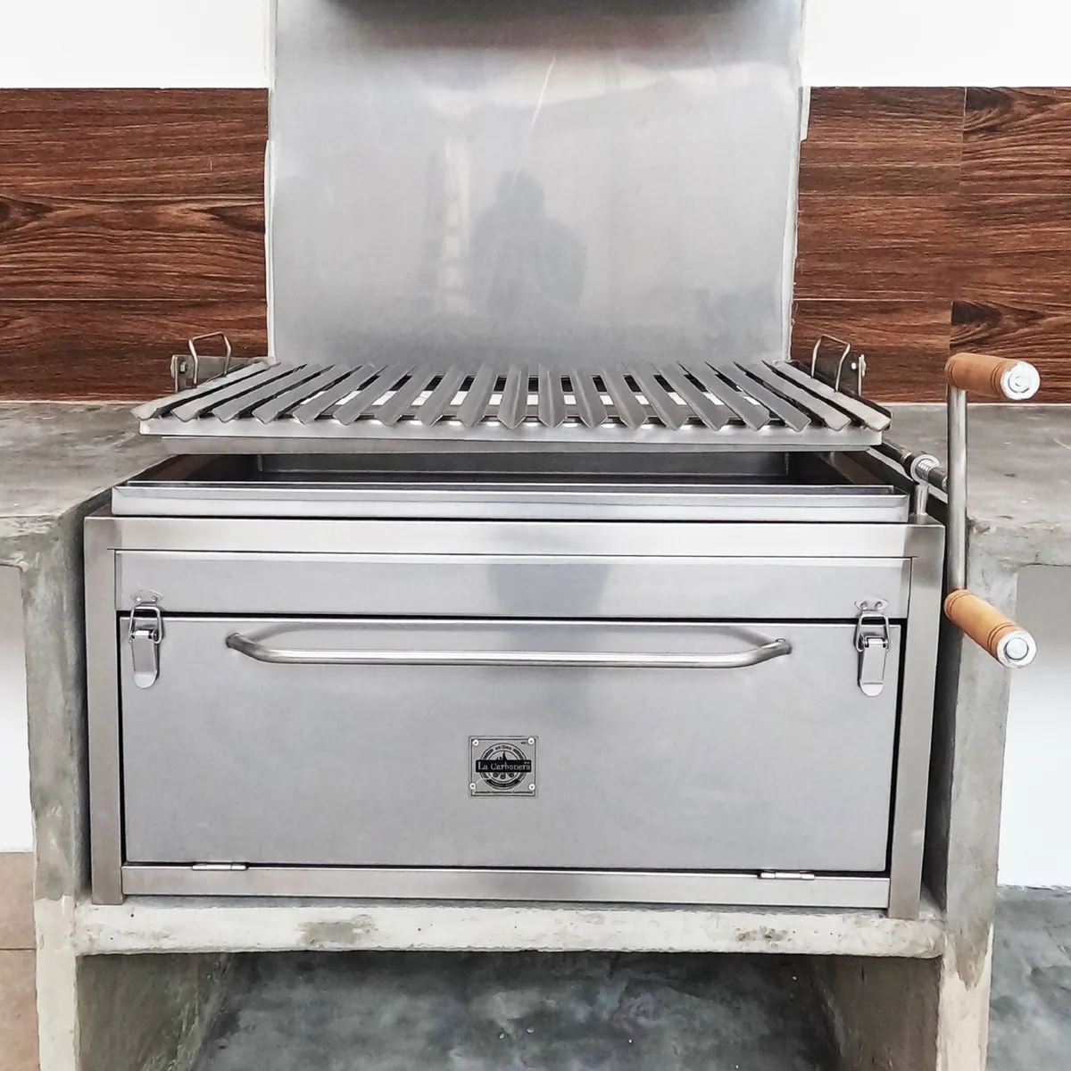  - Parrilla a Carbón La Carbonera Grill Inox 201 80x43x50cm