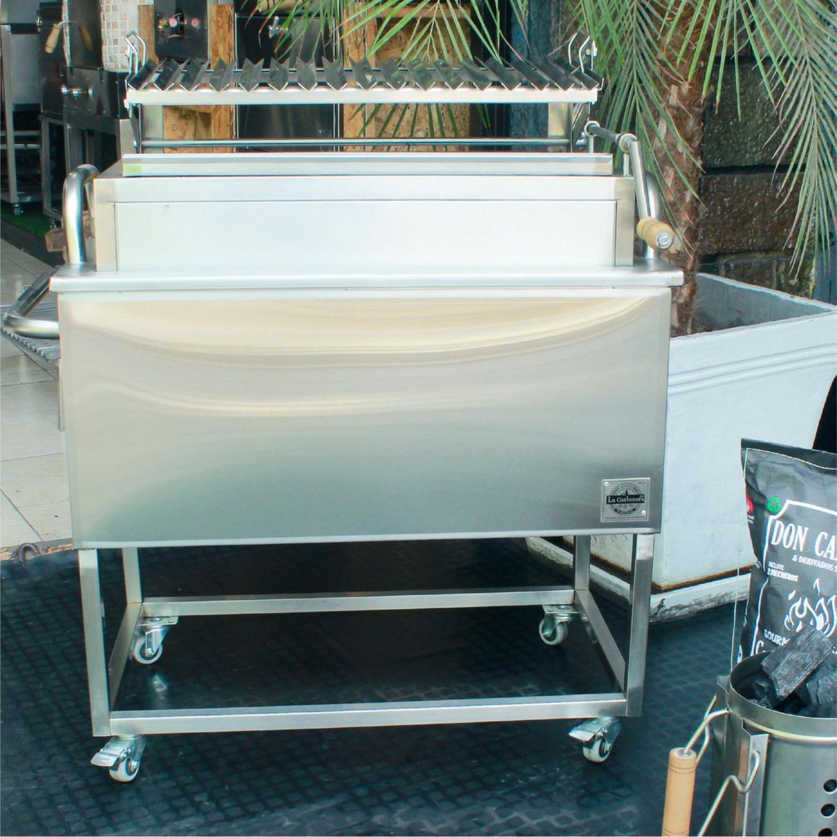  - Caja China Acero Inoxidable Aisi 201 La Carbonera Grill 78X38 Cm