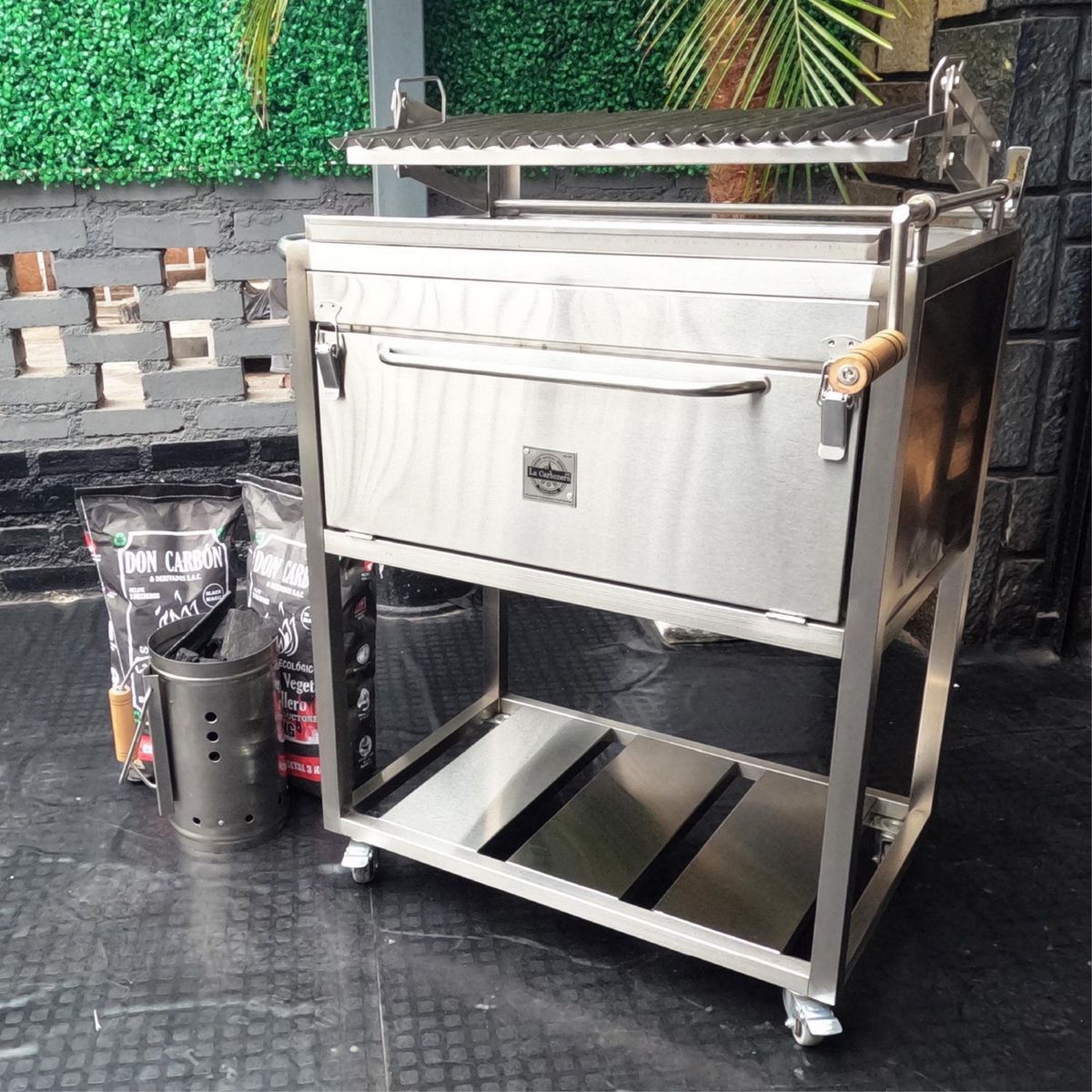  - Caja China Acero Inoxidable Aisi 304 La Carbonera Grill 70X43 Cm