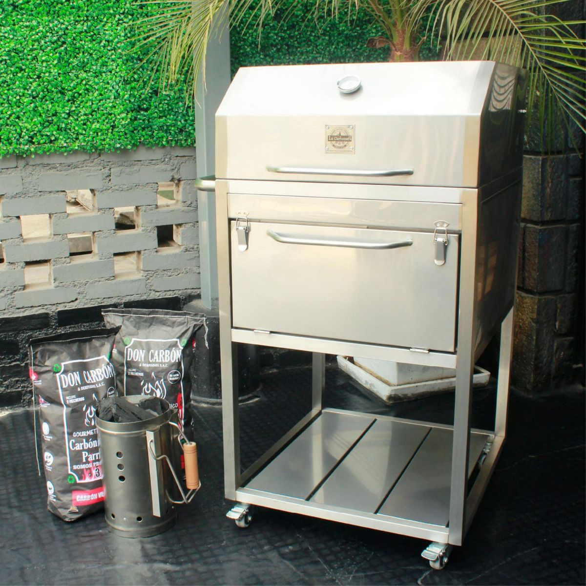  - Caja China Acero Inoxidable Aisi 304 La Carbonera Grill 70X40 Cm