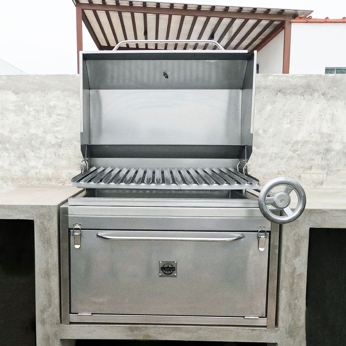  - Parrilla a Carbón La Carbonera Grill Empotrable Inox 201 80x63x50cm
