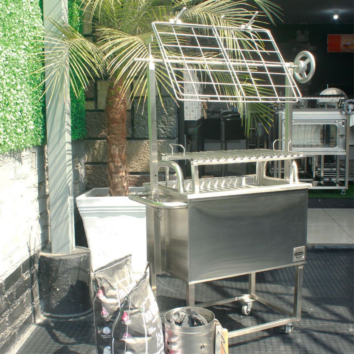  - Caja China Acero Inoxidable Aisi 304 La Carbonera Grill 78X38 Cm