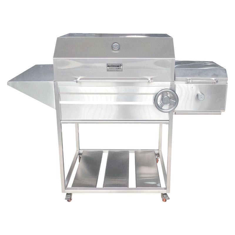  - Parrilla a Carbón La Carbonera Grill con Hornilla a Gas Inox 304 144x110x50cm
