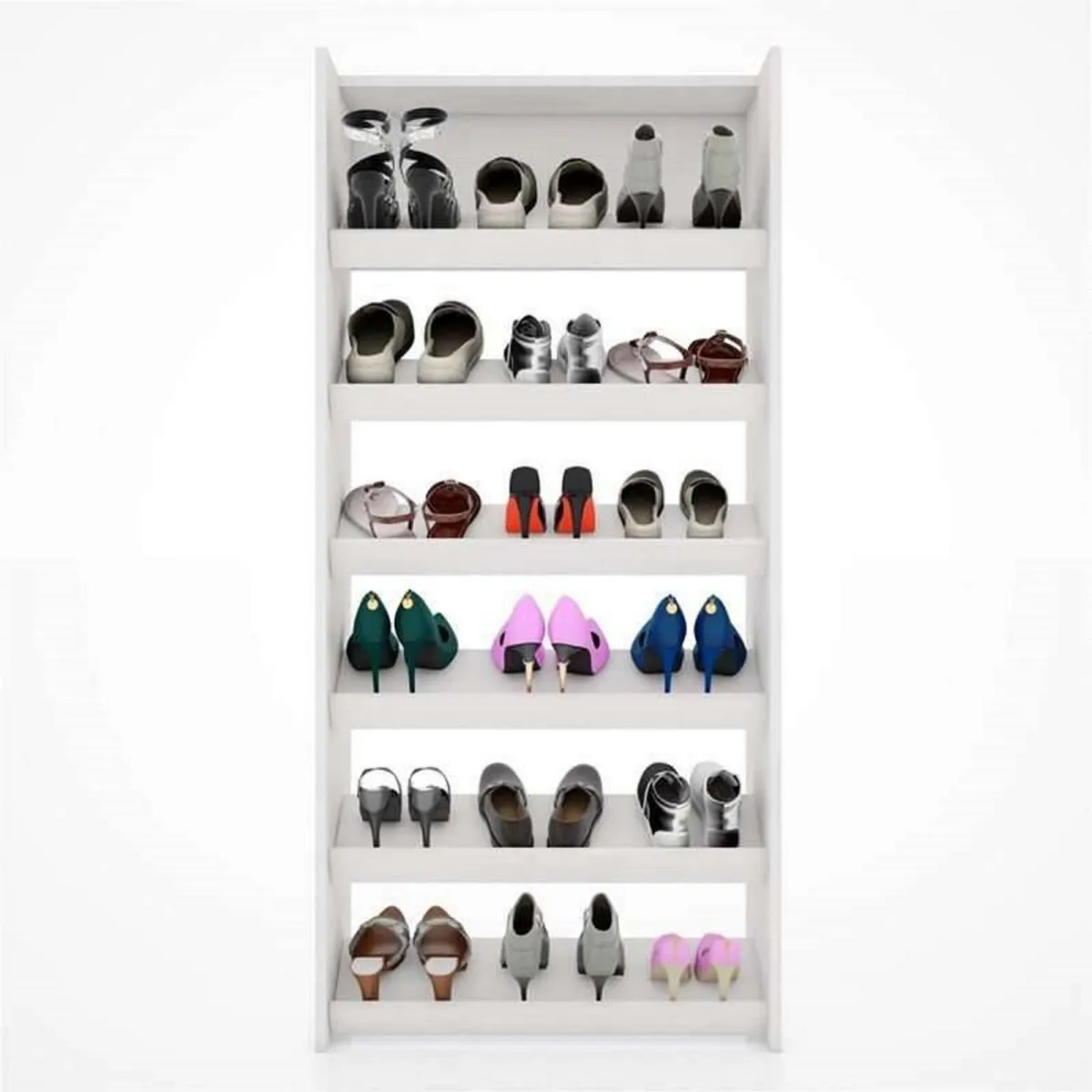 MUEBLES GAUDI - Zapatera 6 Niveles 18 Pares Malina