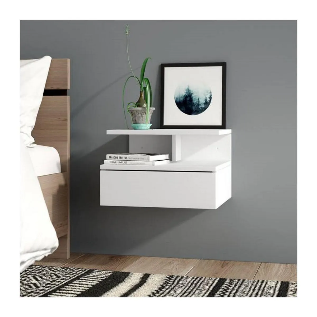 MUEBLES GAUDI - Velador Flotante Liz