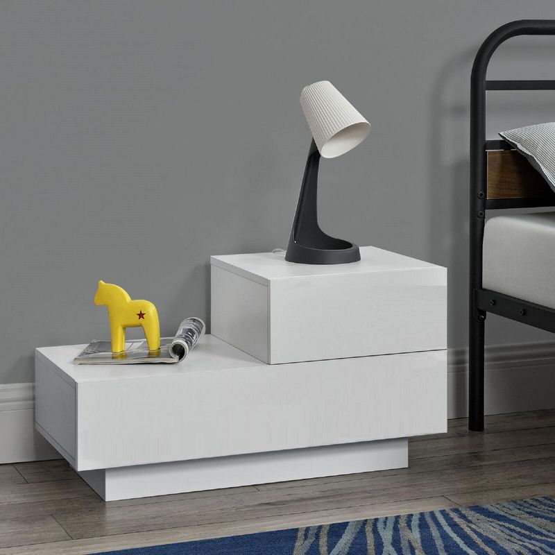 MUEBLES GAUDI - Velador 2 Cajones Livari
