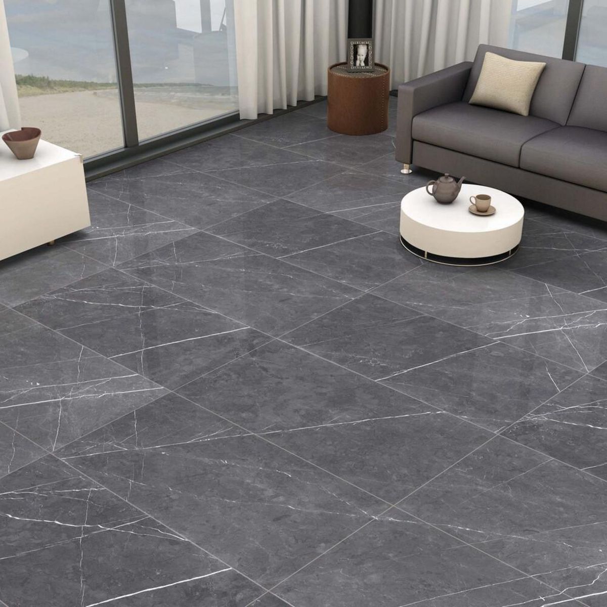 KLIPEN - Porcelanato Gris Marmol 60x120cm 1.44m2 Stratos