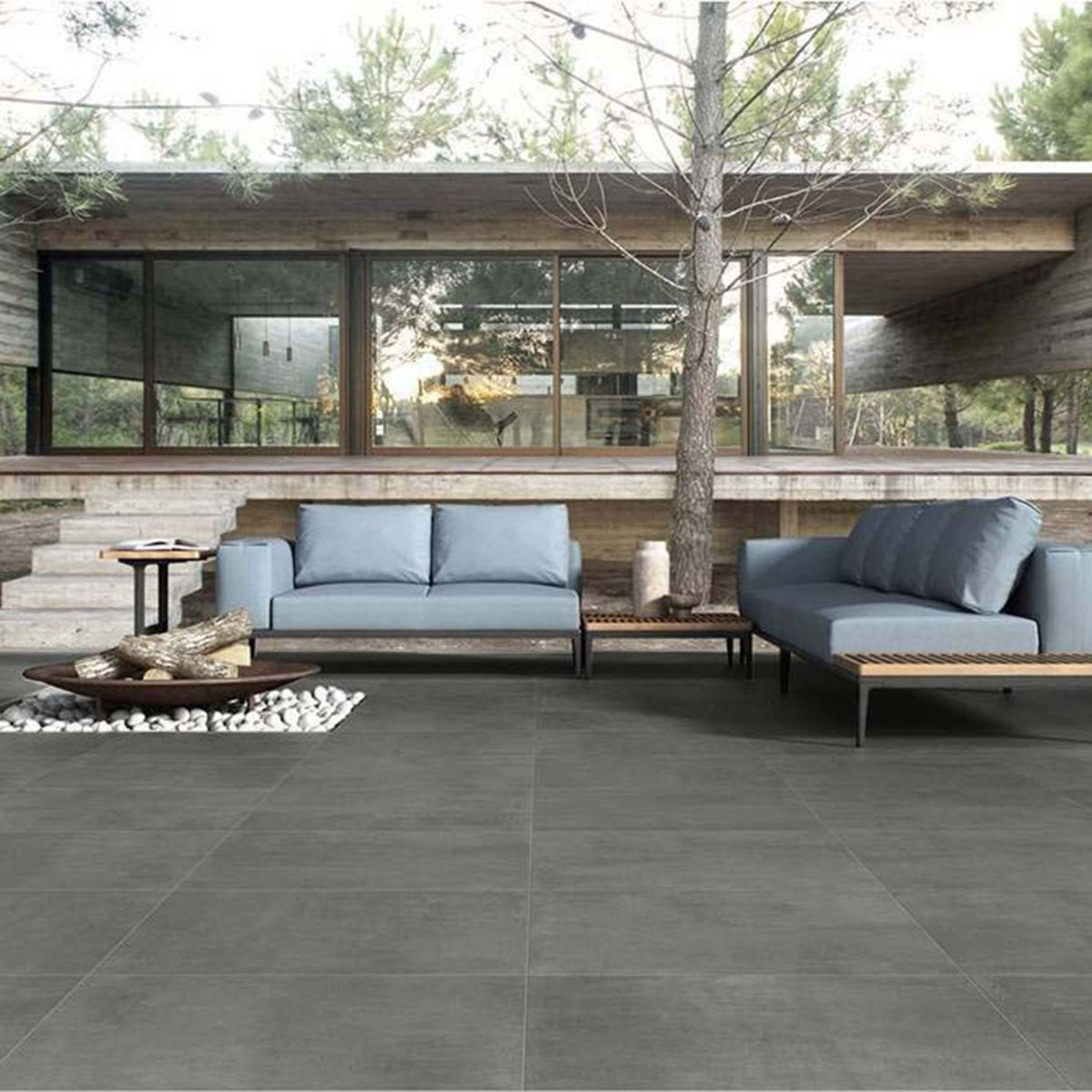 Gres Porcelánico Essenzial Gris Mate Rustico 60x60cm, marca KLIPEN - Foto Principal