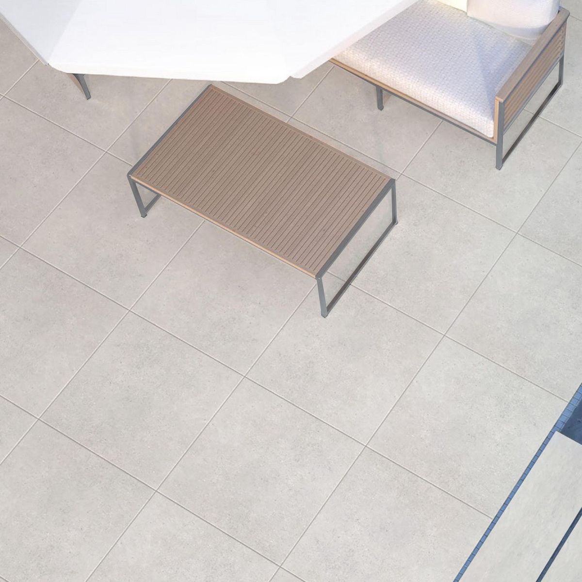 ECUACERAMICA - Porcelanato Concreto Hueso Mate Rustico 60x60cm