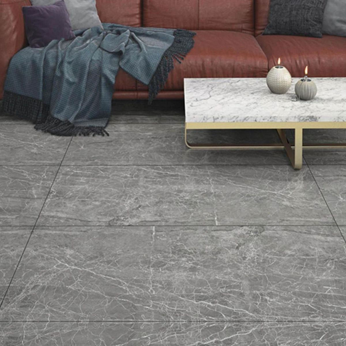 KLIPEN - Porcelanato Havana Lapato Rustico Gris 60x120 cm 1.44m2