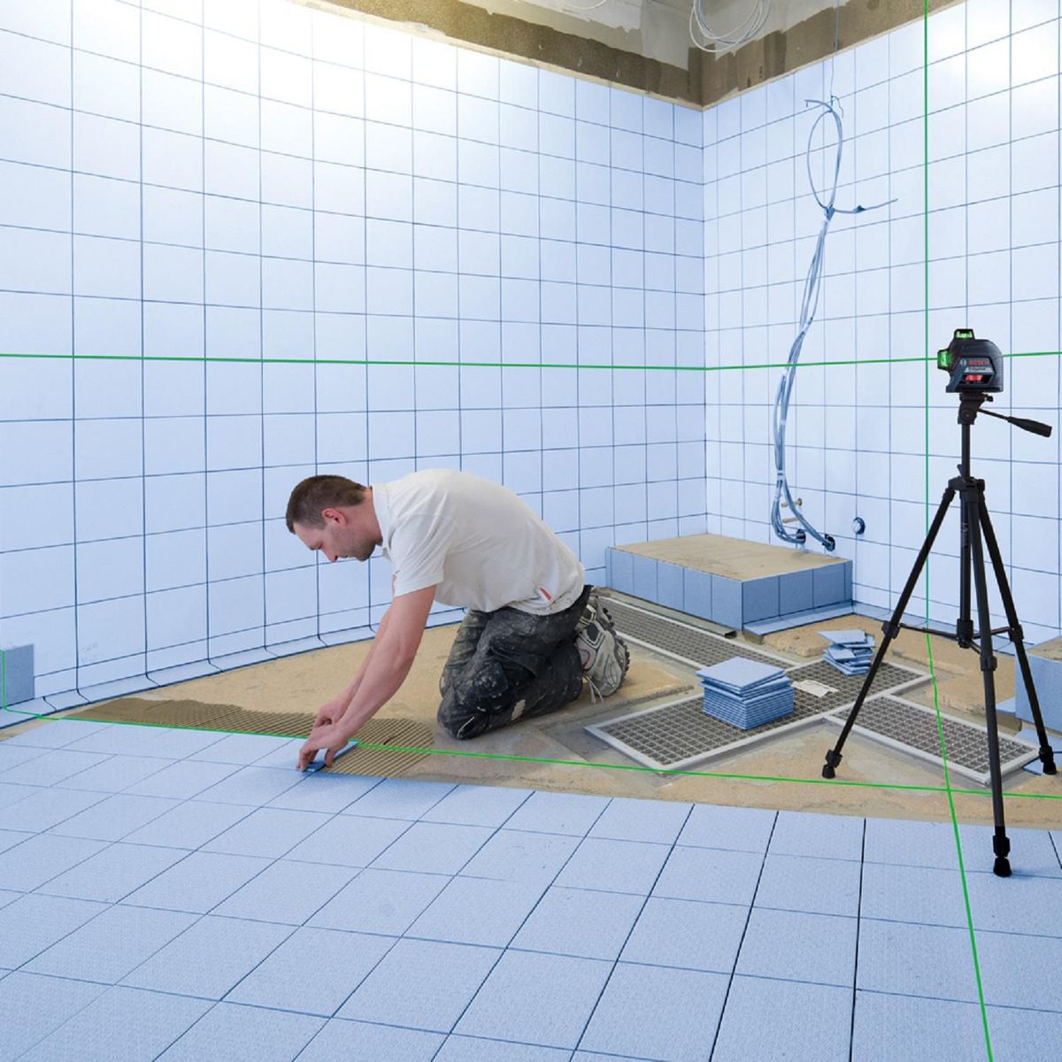 BOSCH - Nivel láser verde Bosch GLL 3-80 G 120mt, 360º, en maletín