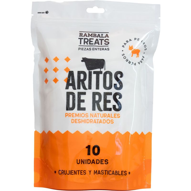 RAMBALA - Rambala Snack para Perros Adultos Aritos de Res x10 unidades
