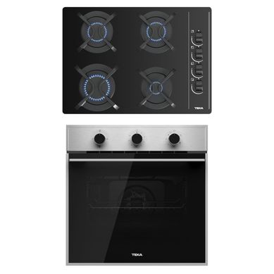 Combo Teka Cocina Empotrable 4 Hornillas GBC 64003 + Horno a Gas 60 Lt HSB 740