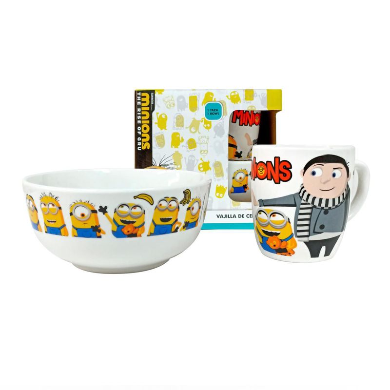 SCOOL - Set de Cerámica 2 Piezas Minions