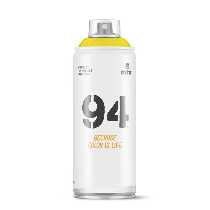 GENERICO - Pintura en Spray Colores Mate Baja Presión Amarillo Claro 400ml