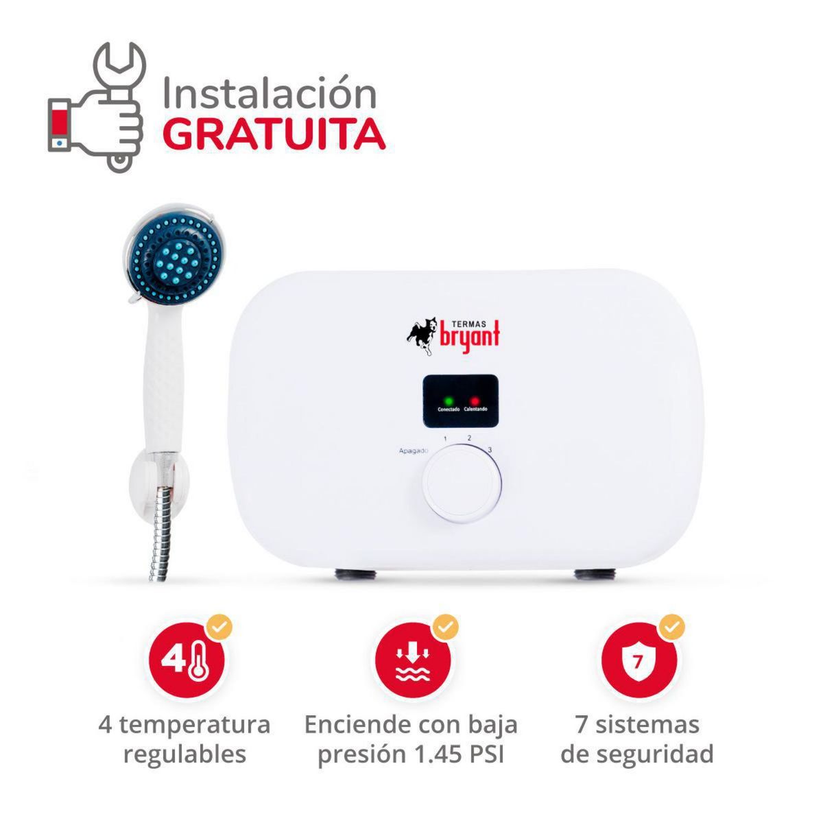 Rapiducha Eléctrica Bryant One 4.5kW, marca GENERICO - Foto Principal