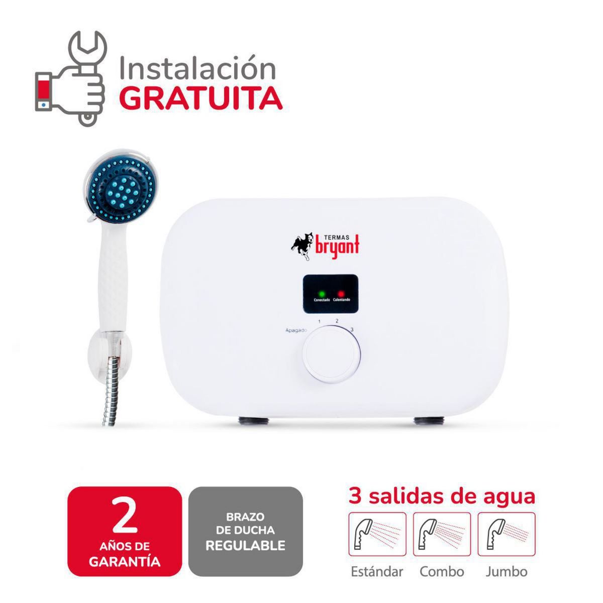 Rapiducha Eléctrica Bryant One 4.5kW, marca GENERICO - Foto 2