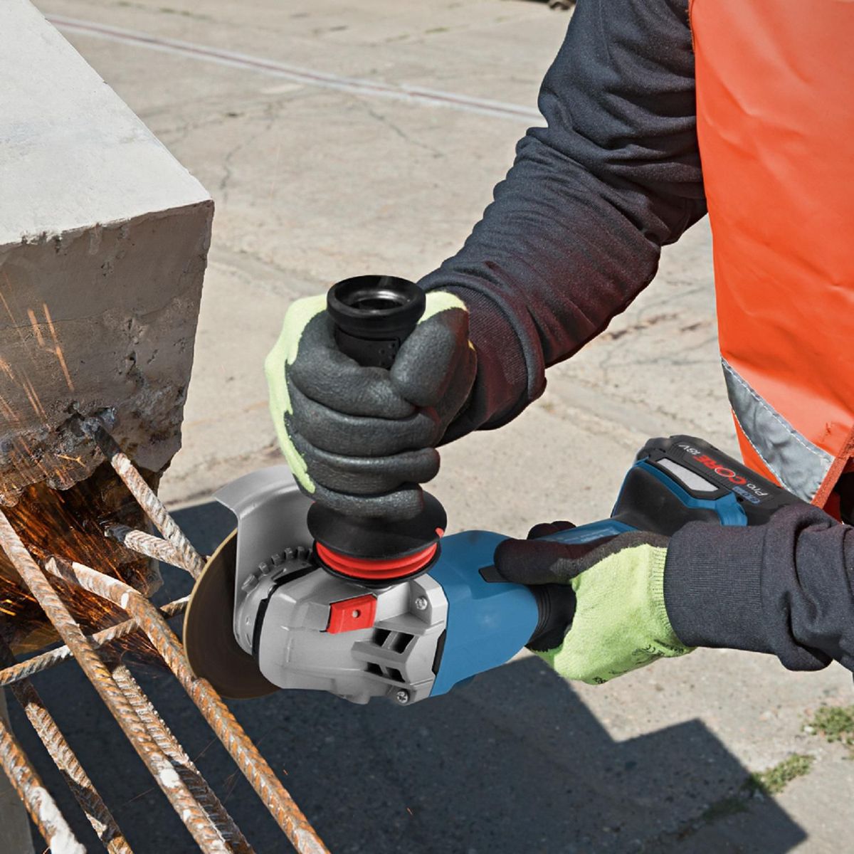 BOSCH - Amoladora Angular Inalámbrica Bosch 125 mm 1500W