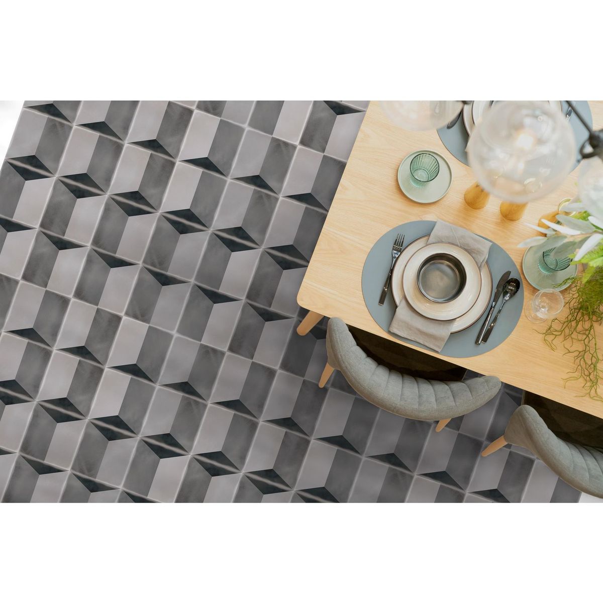 DA VINCI - Porcelánico Gris Industrial Decorativo 20x20cm