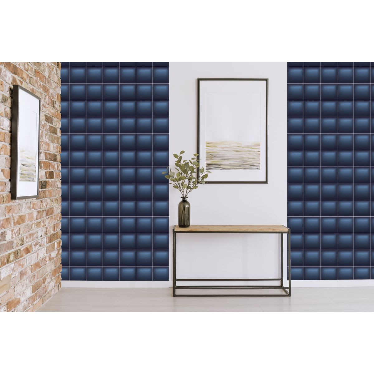 DA VINCI - Cerámica Decoradas Trapunta Azul Cobalto 15x15cm 0.86m2