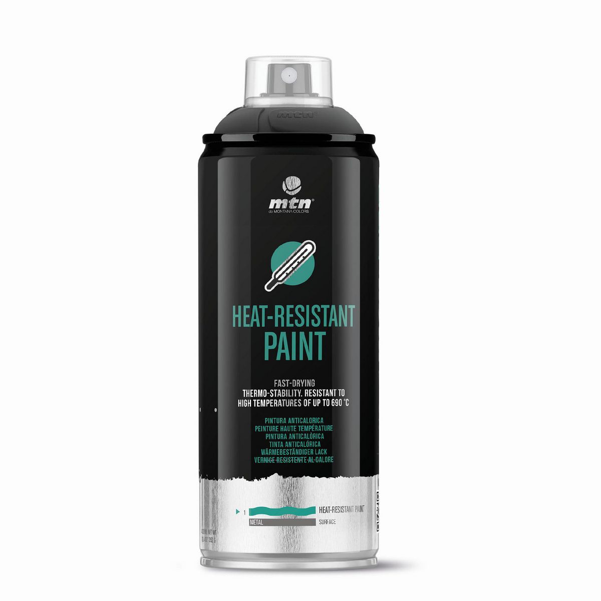 MONTANA - Pintura en spray Montana Pro Anticorrosivo Negro