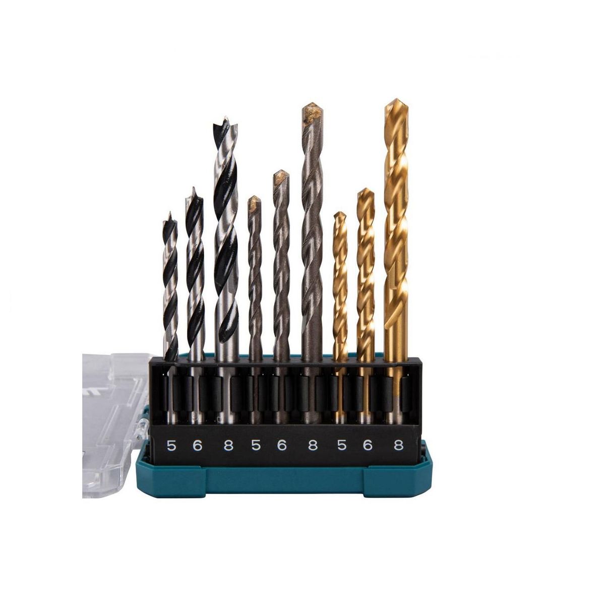 MAKITA - Set De Brocas 9 Piezas Madera-Metal-Concreto Makita