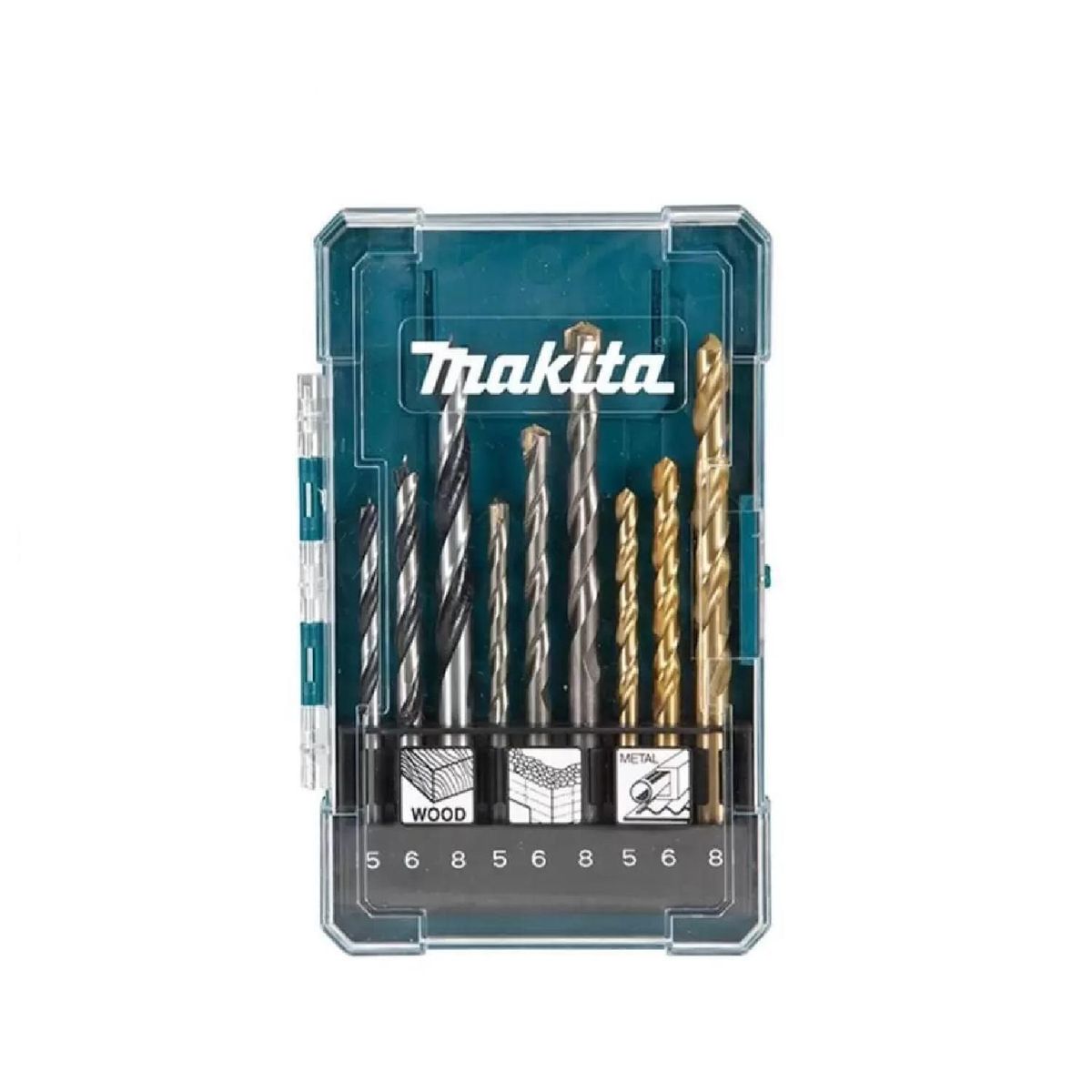 MAKITA - Set De Brocas 9 Piezas Madera-Metal-Concreto Makita
