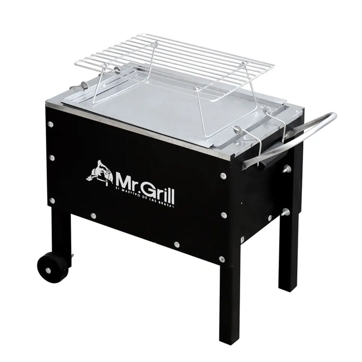 MR GRILL - Caja China Madera/Acero Galvanizado Mr Grill 33X56 Cm