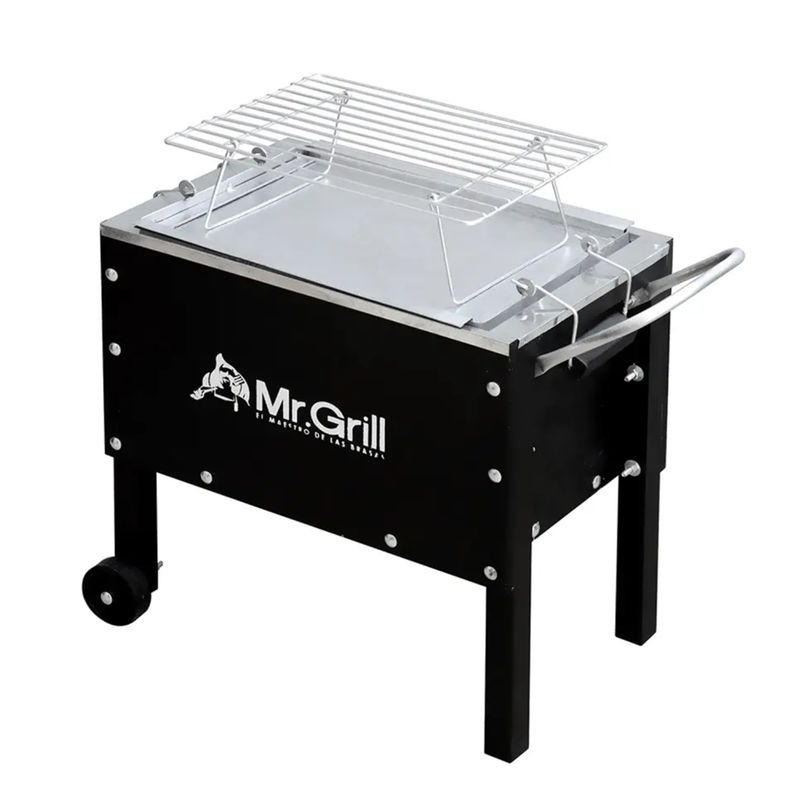MR GRILL - Caja China Madera/Acero Galvanizado Mr Grill 33x56cm