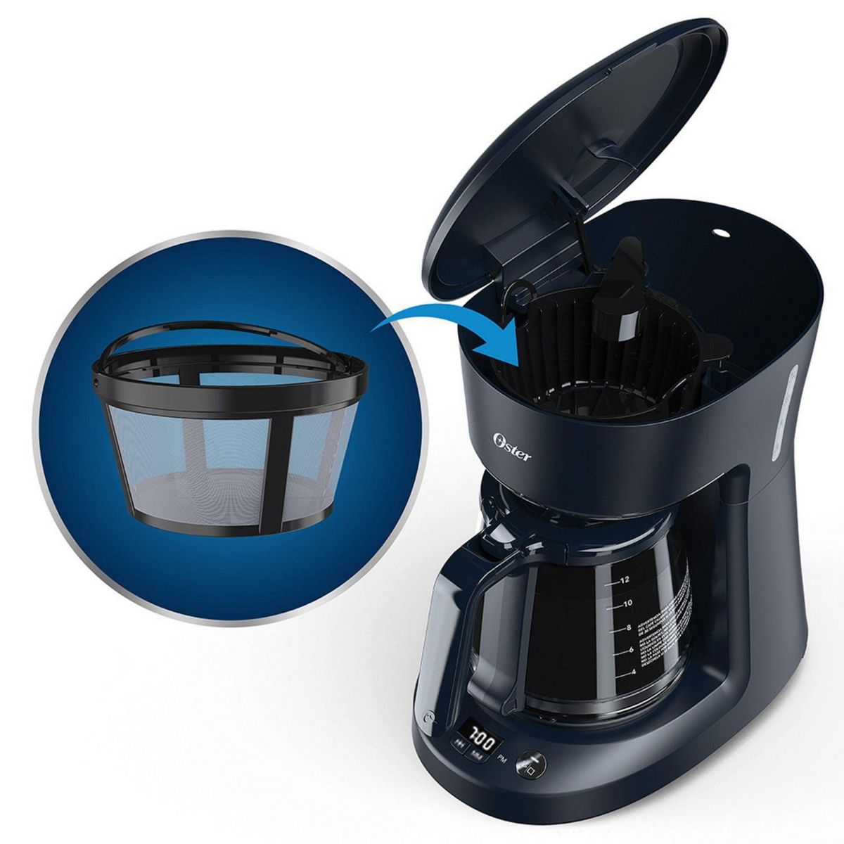 OSTER - Cafetera Eléctrica Oster 12 Tazas 2118212