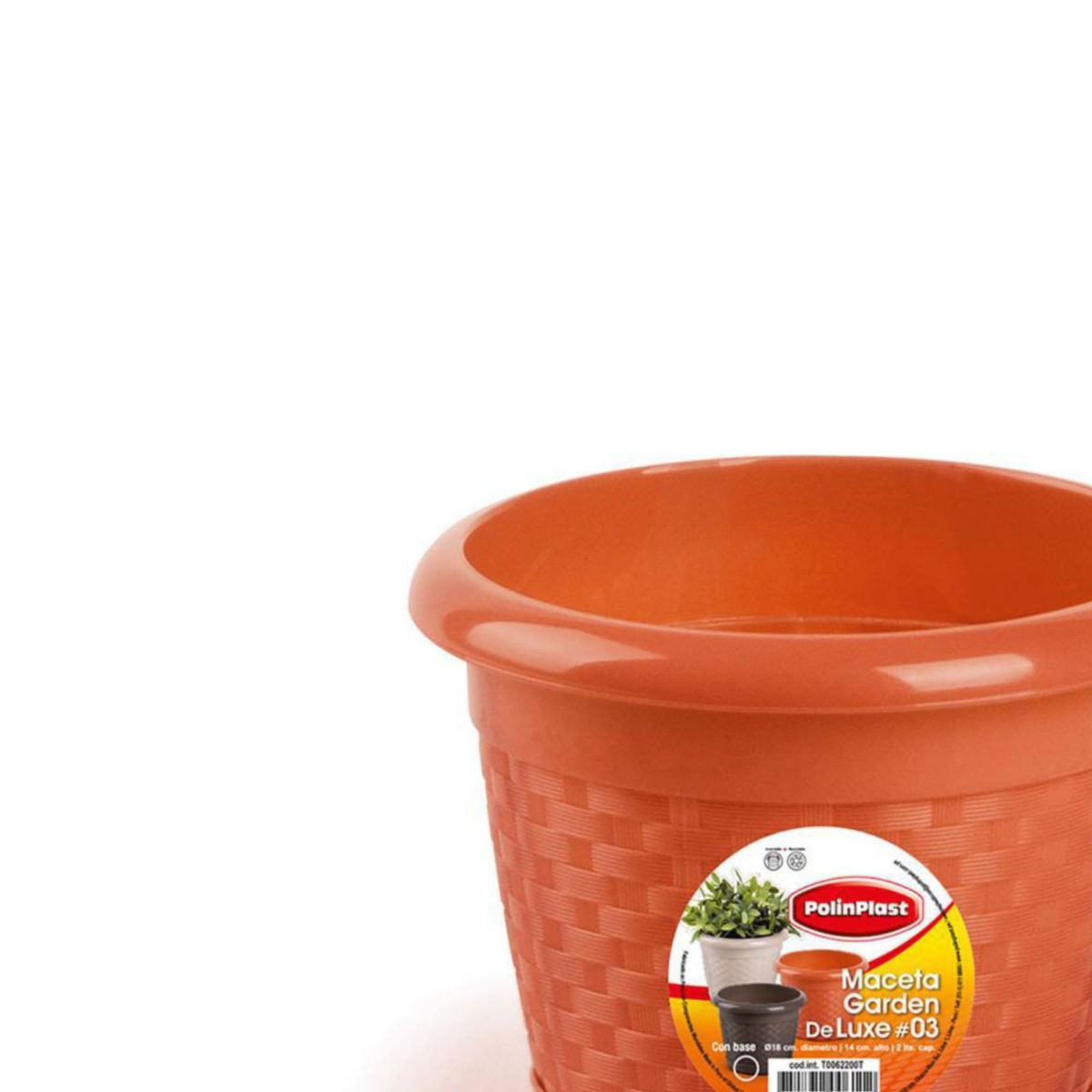 POLINPLAST - Maceta Garden Deluxe Cerezo 3 con Base