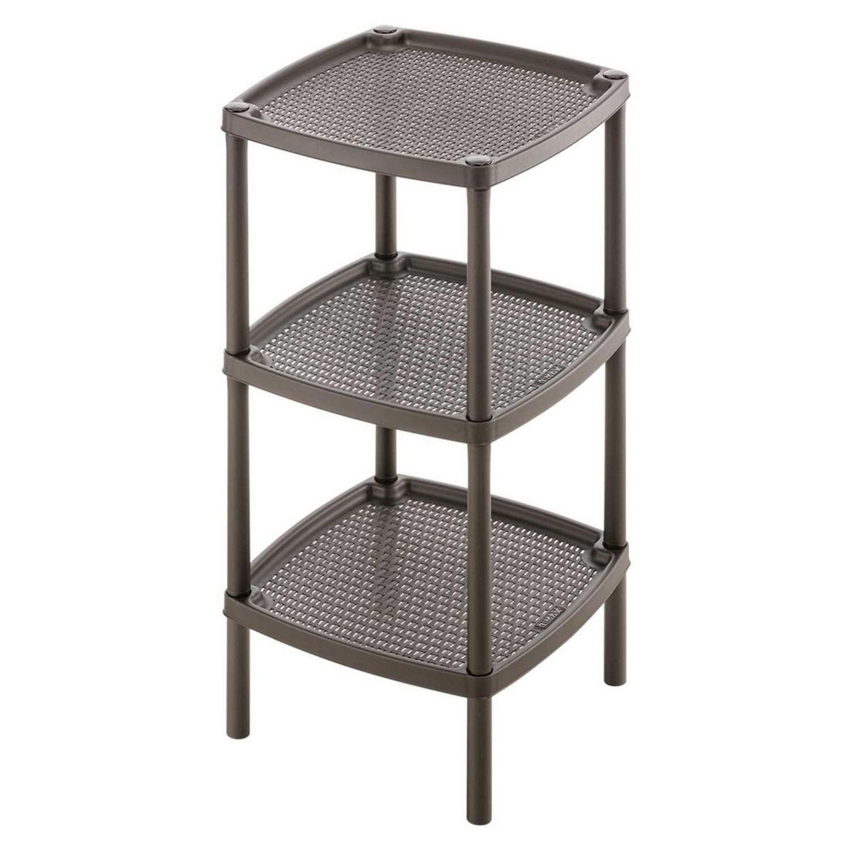 RIMAX - Mesa Multiusos 3 Niveles Mocca 35x35x71cm