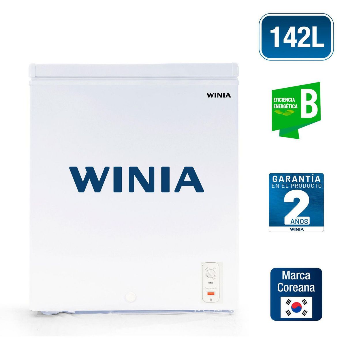 WINIA - Congeladora Dual Winia 142 Lt WRC-142ACW Blanco
