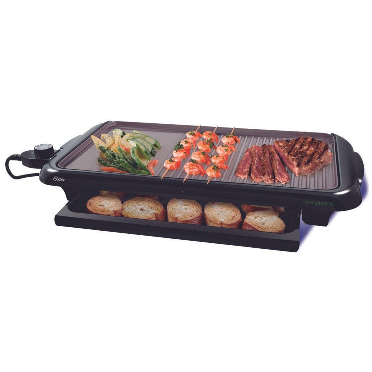 OSTER - Parrilla Eléctrica de Mesa Oster Negro