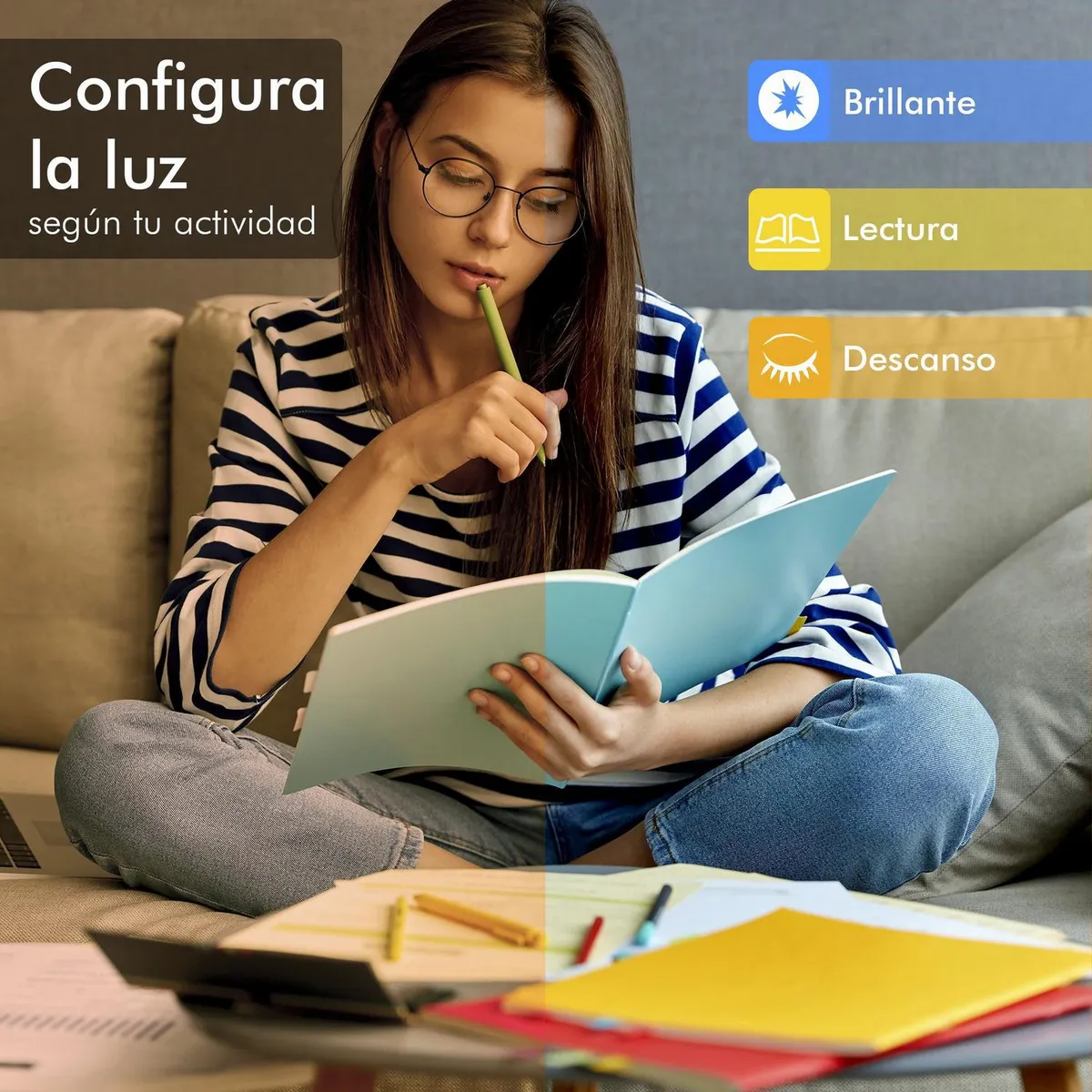 ILUMA - Foco UFO 50W Tricolor Luz Fría/Luz Cálida/Luz Neutra