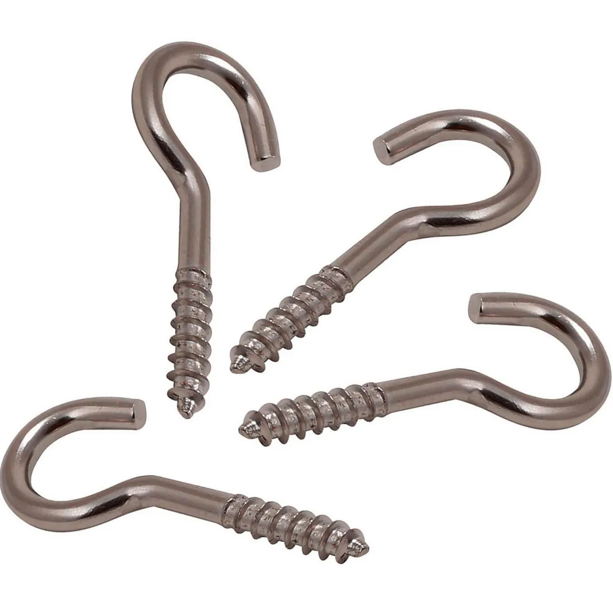 MAMUT - Cancamo Abierto Rosca Madera N3x44 Niquelado 4 unid.