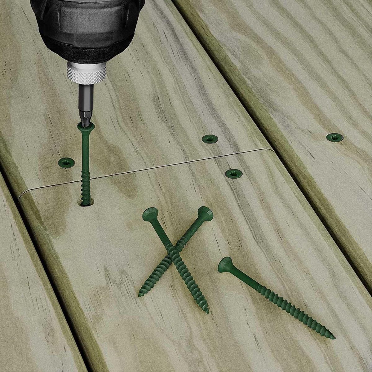 MAMUT - Tornillo para Madera Deck 9x3 Ruspert Verde 4