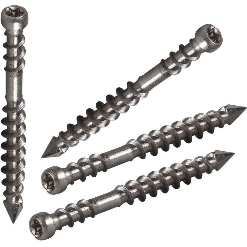 MAMUT - Tornillo para Madera Deck Espada Inoxidable 48x60 4 unid