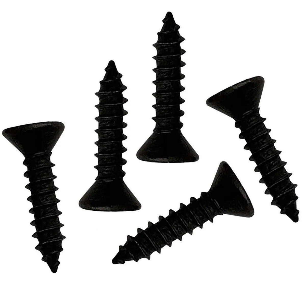 MAMUT - Tornillo Roscalata Cabeza Plana Phillips 8x5/8 Zincado Negro 5 unid.