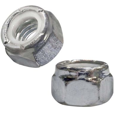 Tuerca Hexagonal Inoxidable con Seguro Nylon 3/8-16 2 unid.