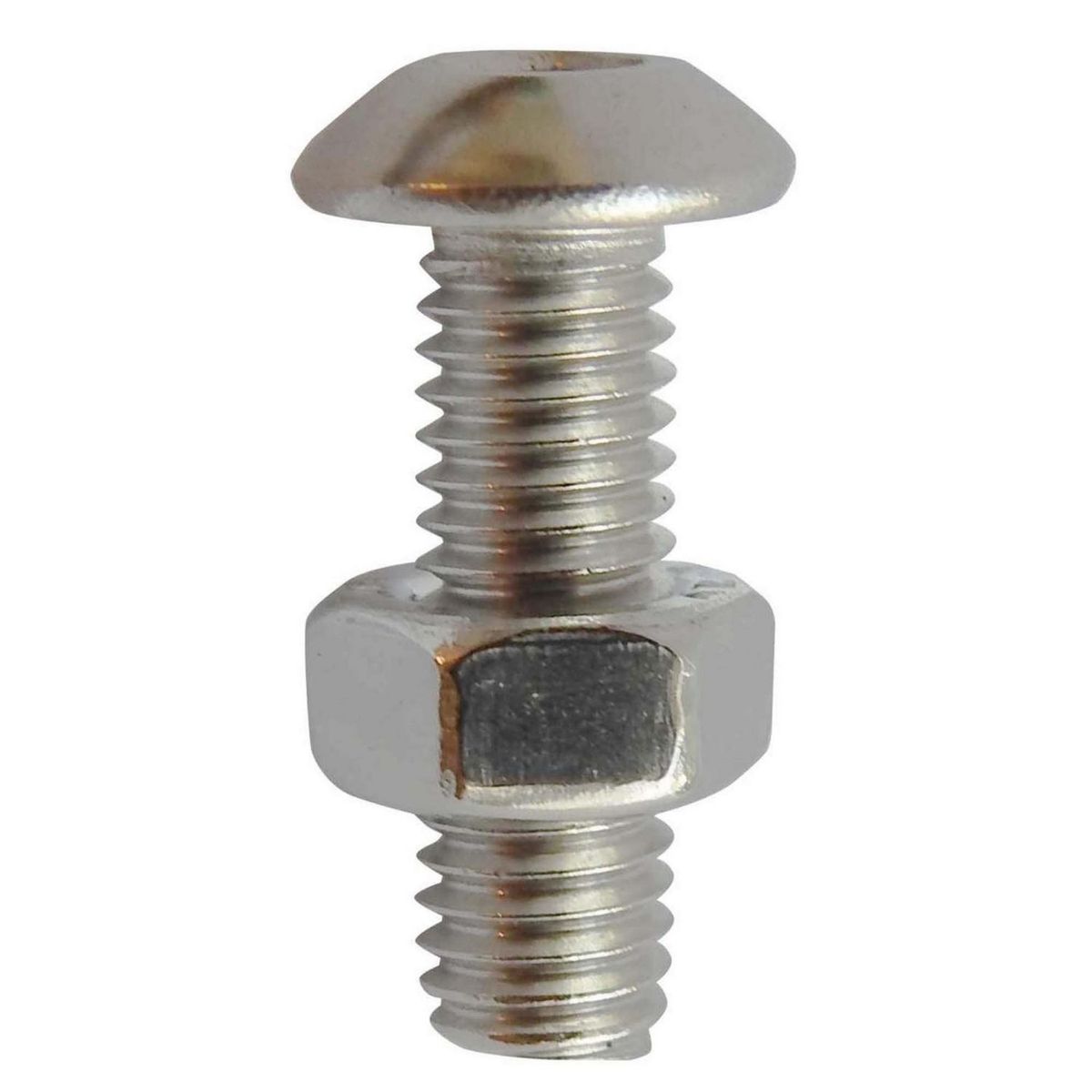 MAMUT - Perno Cabeza Botón M3x12 mm con Tuerca Inoxidablex4 unid