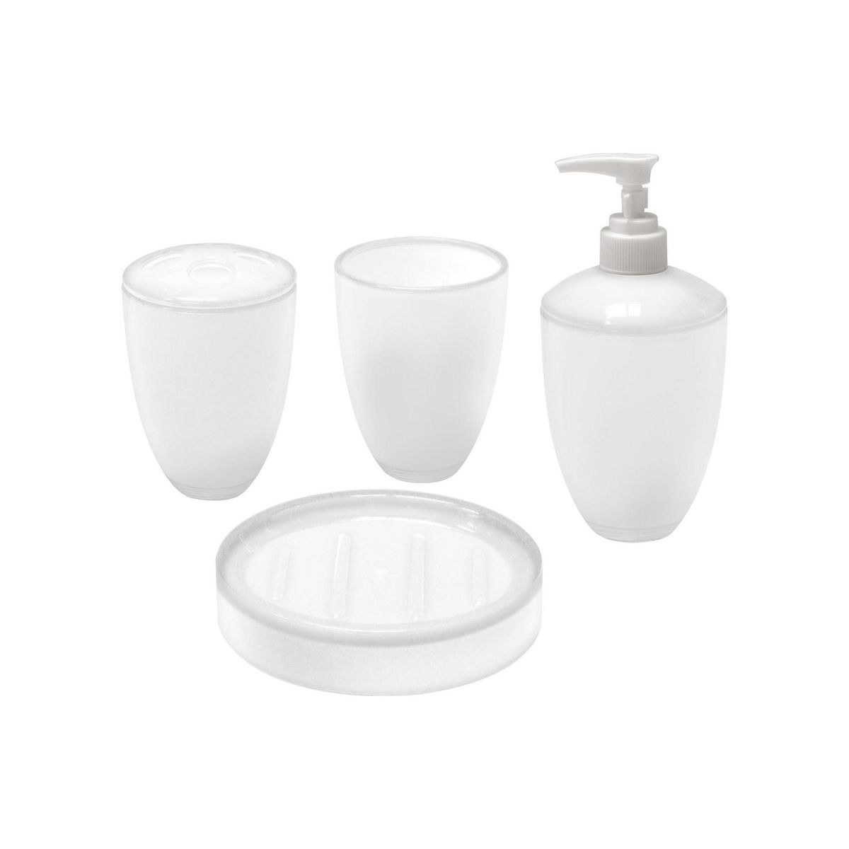 CASA BONITA - Dispensador de Jabón 2 Tonos Blanco