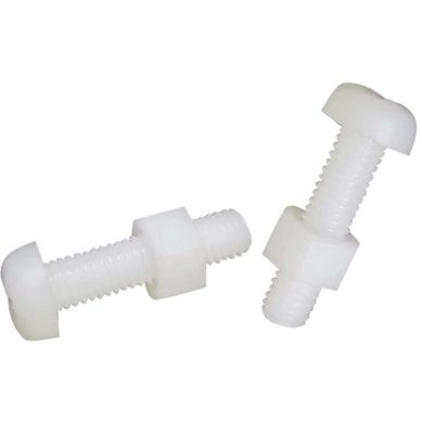 Perno Cabeza Pan Phillips de Nylon con Tuerca M3x12 mm 2 unid