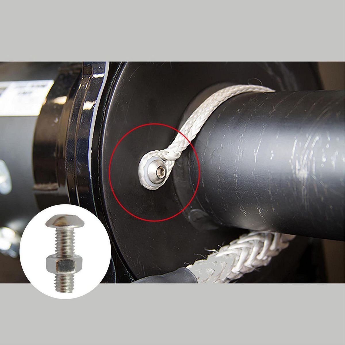 MAMUT - Perno Cabeza Botón M4x12 mm con Tuerca Inoxidablex2 unid